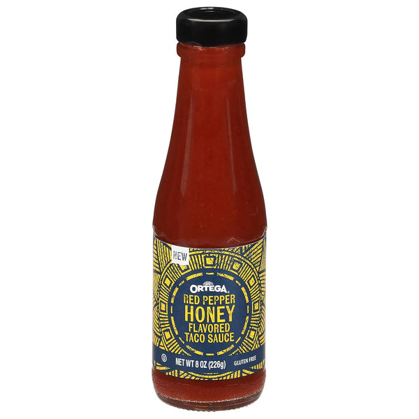 Ortega Red Pepper Honey Taco Sauce, Sweet and Spicy Sauce and Marinade,