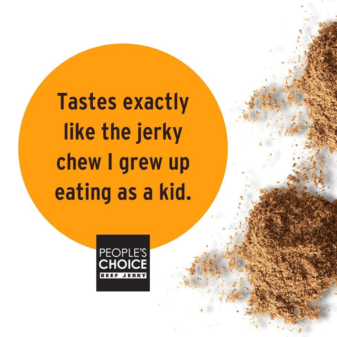1 (16 oz) Peoples Choice Beef Jerky Carne Seca Machaca Bulk Beef Jerky Chew Shredded Beef Jerky Sugar Free, Zero Carb