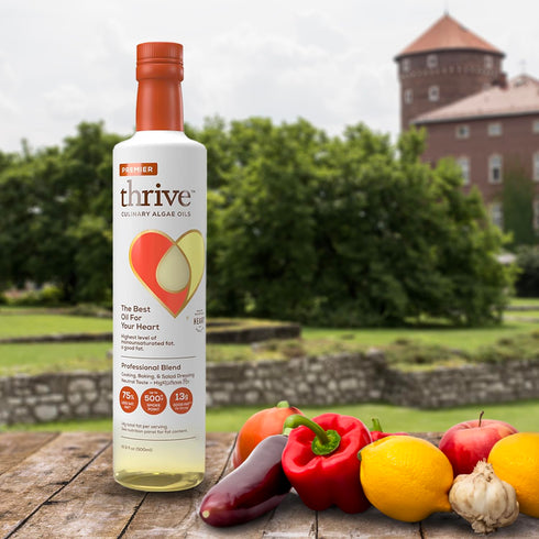 Omega-9 (90%), Omega-6, 16.9 oz, 2 Pack Thrive Algae Cooking Oil - Premier Culinary Blend, Heart and Health-Conscious