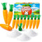 Carrot-Shaped Sweet & Tangy Powdered Candy, 24 Ct (Apple, Orange, Strawberry) Classic