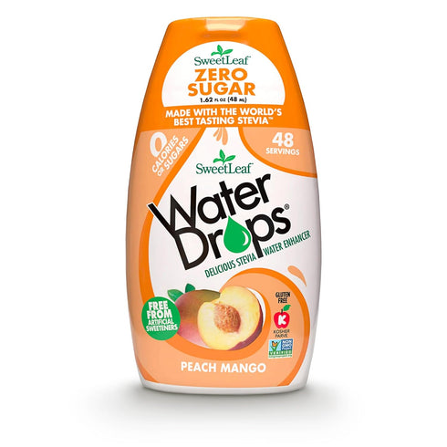 SweetLeaf Water Flavoring Drops - Stevia Water Enhancer, Sugar Free, Zero Calorie, Peach Mango, 1.62 Fl Oz (Pack of 1)