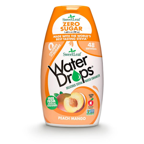 SweetLeaf Water Flavoring Drops - Stevia Water Enhancer, Sugar Free, Zero Calorie, Peach Mango, 1.62 Fl Oz (Pack of 1)
