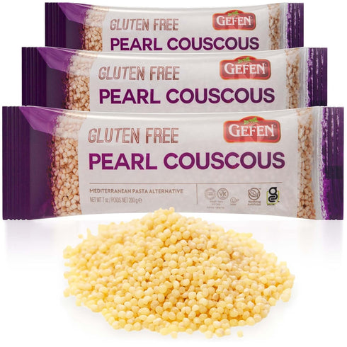 Gefen Gluten Free Israeli Pearl Couscous 7oz (3 Pack) | Natural Ingredients