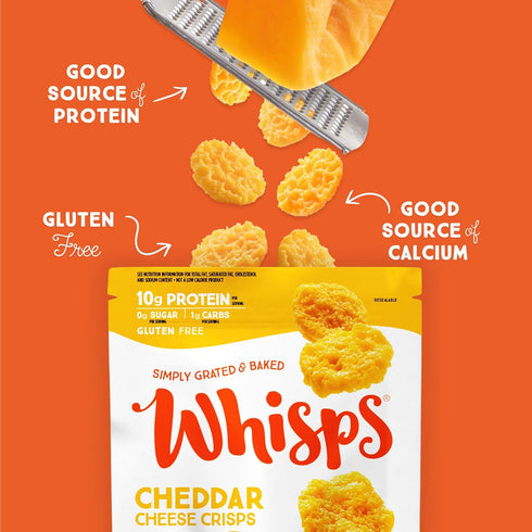 Pack (2.12 Oz, 6 Pack) Whisps Cheese Crisps Variety | Protein Chips | Healthy Snacks | Protein Snacks, Gluten Free