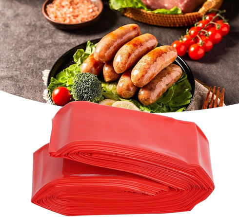 High Temperature Plastic Sausage Casings, Inedible Casings for Homemade Ham and Sausages, Essential Kitchen Accessories