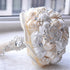 Jackcsale Wedding Bouquet - Bride & Bridesmaid Bouquet with Creamy & White Flowers for Valentine's Day