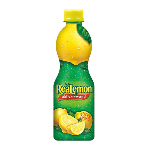 ReaLemon 100% 8 oz (Pack 12), Lemon Juice, fl bottle of Made with Lemon Juice from Concentrate, Gluten-Free, Sodium