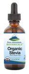 Pure Mountain Botanicals Organic Liquid Stevia Sweetener – Alcohol Free, Kosher Sugar Substitute Stevia Drops - 2oz