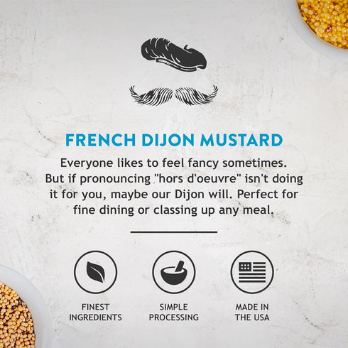 12 Oz, Pack 2 Koops' Dijon Mustard French Mustard, Gluten-Free, Kosher, Non-GMO, Made in the USA, From Quality Mustard