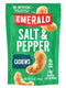 Emerald Nuts Salt and Pepper Seasoned Cashews (1-Pack) | 5 Oz Resealable
