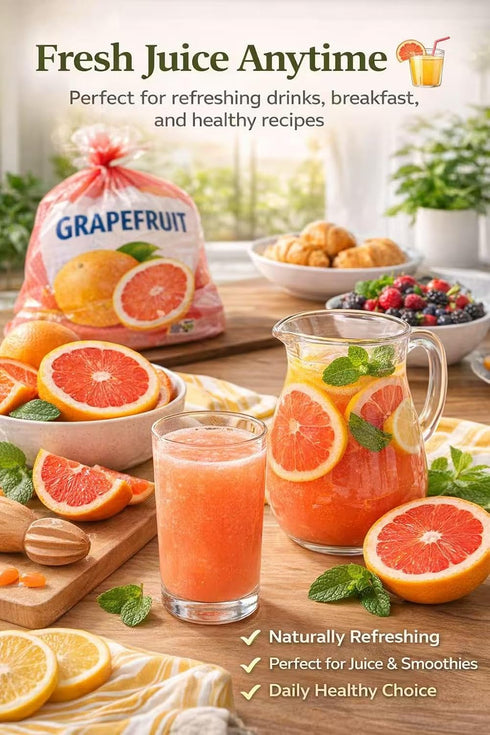 Generic 5 lb Fresh Red Grapefruit, Bag Sweet & Juicy Citrus Fruit