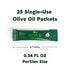 Packets 25 Packs (0.34 Oz Olive Oil - Olizzi Premium Organic Extra Virgin, New Harvest, Award Winning, Early Harvest