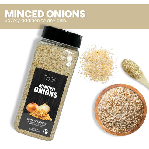 320G (11.28oz) Fresh Finest Culinary Dried Minced Onion Flakes