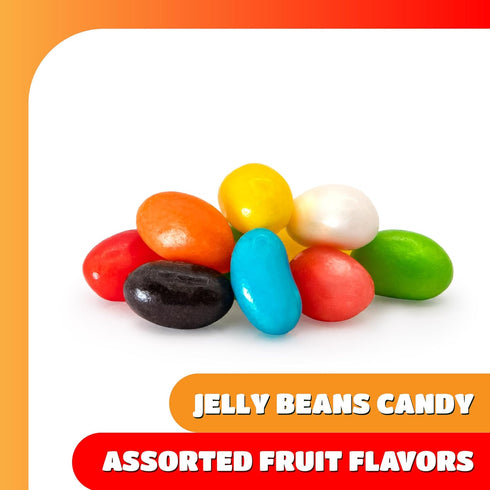 2 Pack Jelly Beans - Pound - Chewy Candy - Assorted Fruit & Licorice Flavors - Bulk Jelly Beans for Holiday Buffets