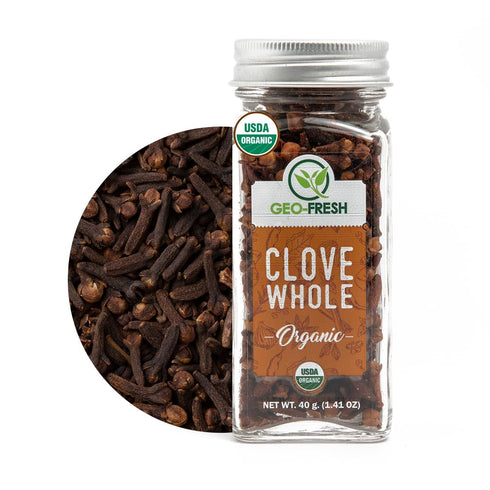 Geo-Fresh Cloves Whole Organic - 1.41 oz (40g) - Organic Cloves Whole