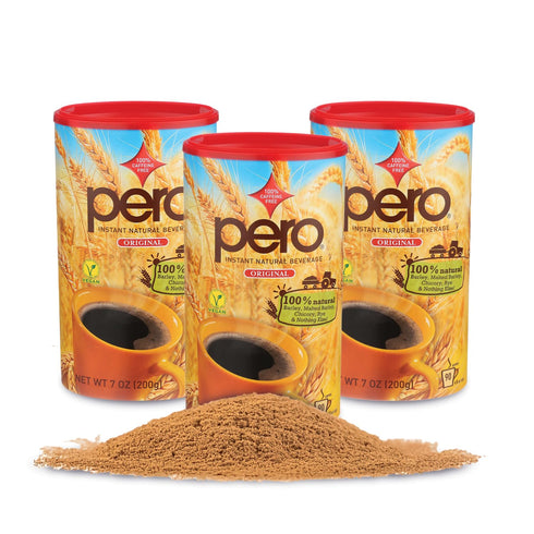 Pero Instant Natural Beverage, 7-Ounce Canisters (Pack of 3)