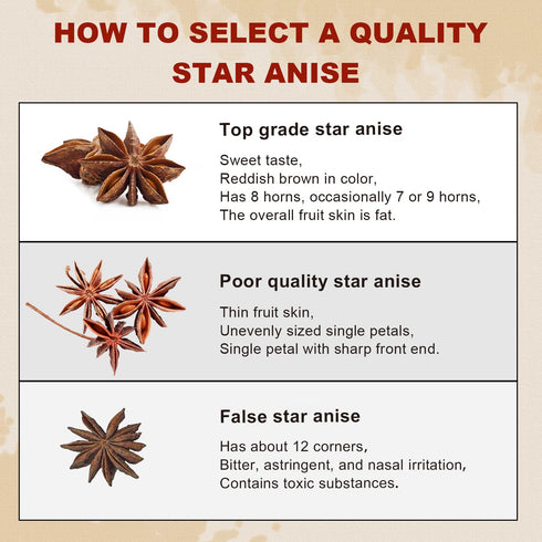 52USA Star Anise, Whole 4oz (Pack of 1), NON-GMO Verified Chinese Dried Anise Spice