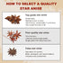 52USA Star Anise, Whole 4oz (Pack of 1), NON-GMO Verified Chinese Dried Anise Spice