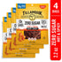 Country 2.2 (Pack 4) Tillamook Smoker Keto Friendly Zero Sugar Beef Jerky, Hot & Spicy, Ounce