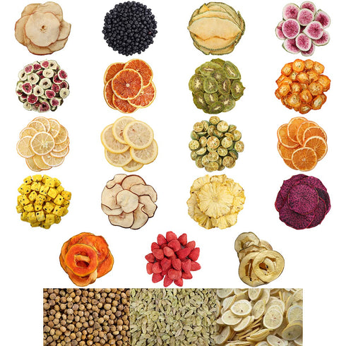 jweemax 500g Dehydrated Fruit Slices - Perfect for Cocktails, Home Decor, and Fruit Tea