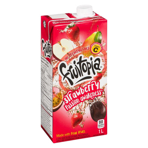 Fruitopia 1L 34 oz (1L, 4) Strawberry Passion Awareness Fruit Juice / Each
