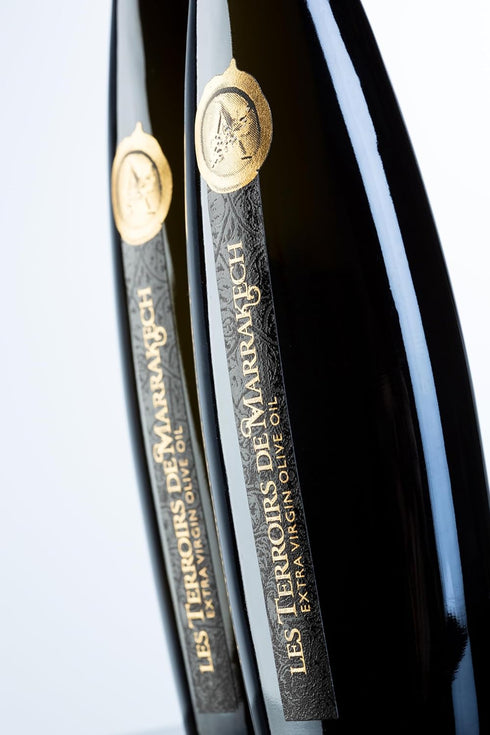 17 oz. Olive Oil Gift Box of Les Terroirs De Marrakech Extra Virgin Olive Oil, Polyphenol, Rich, Moroccan Cold Pressed