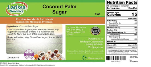 Larissa Veronica (8 oz, 526373) 3 Pack Coconut Palm Sugar ZIN: