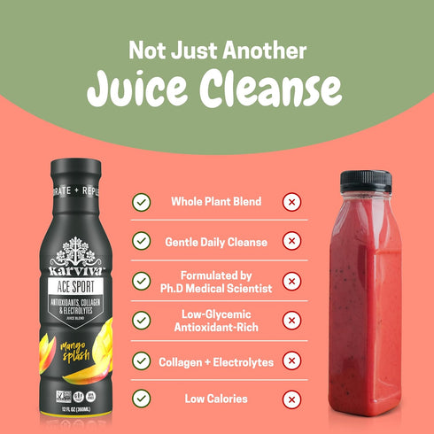 Immunity 1 3 (6 12 oz Karviva Organic Detox Juice Cleanse & Boost, Ancient Remedies for Gentle Detox & Restore