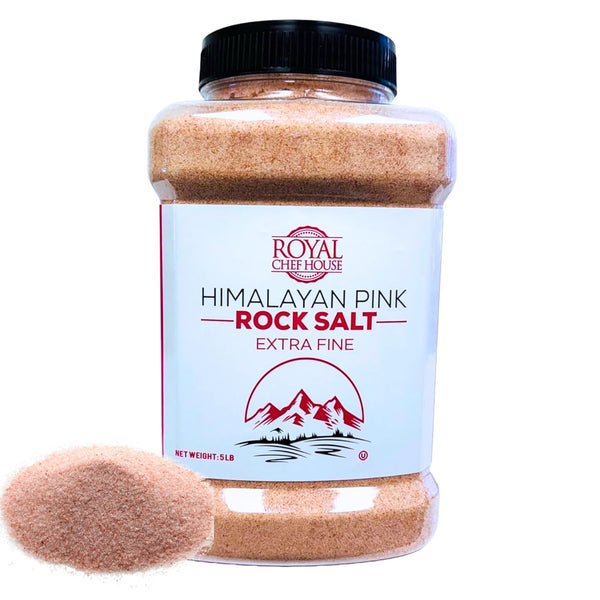 RoyalHouse, Himalayan Extra Fine Pink Salt - 5 lbs Extra Fine Bulk