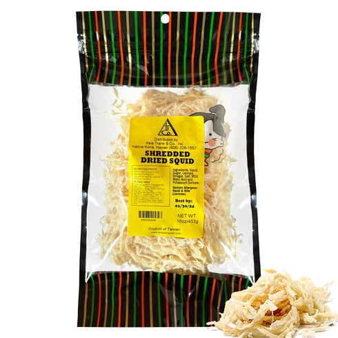 Asia Trans Saki Ika Dried Cuttlefish Snack - Hawaiian Seafood Jerky -