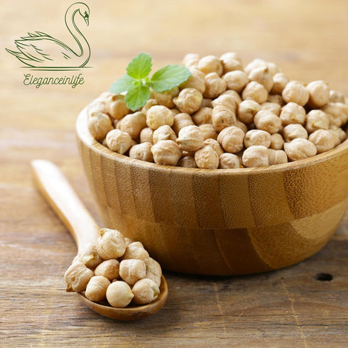 2lb (907g) Eleganceinlife Dried ChickPeas Made in USA, Kosher Garbanzo Beans