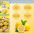 (5.29 oz.) 2-Pack Perle di Sole Lemon Chocolate Covered Almonds - White Chocolate Lemon Almonds - Italian Food Products