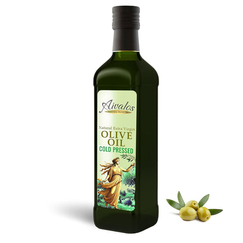 Aivalos Extra Virgin Olive Oil, Single-Origin Mediterranean, First Cold-Pressed, Smooth & Peppery