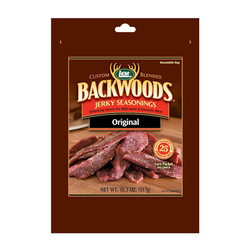 LEM Products Backwoods Original Jerky Seasoning, Ideal for Wild Game and Domestic