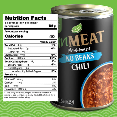 6 pack unMEAT Plant Based Meat | Easy to Prepare Plant Based Protein | Vegan Meat with Less Calories, Chili No Beans