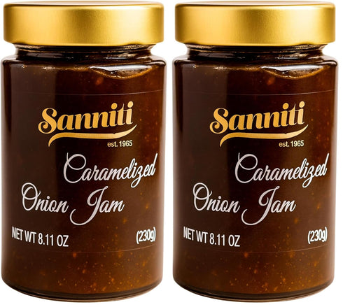 Sanniti Caramelized Onion Jam Sweet & Savory Gourmet Spread Perfect for Cheese