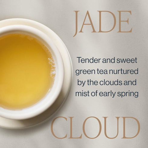 50 Count Rishi Tea Jade Cloud Chinese Green Tea - Organic, Caffeinated Sachet Bags with Natural Antioxidants, Enjoy Hot