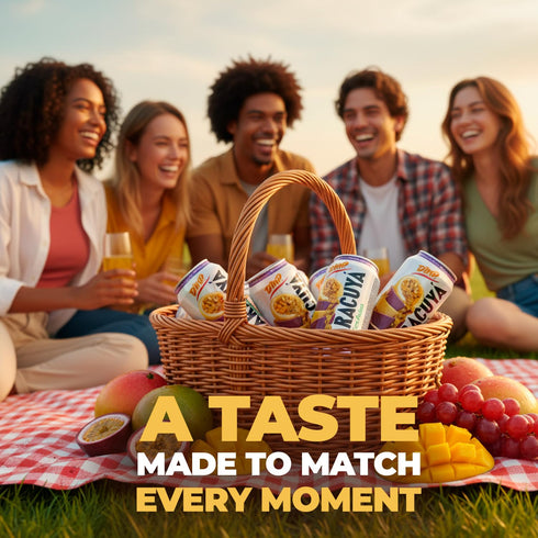 16.57 Oz, 6-Pack De Mi Pais Passion Fruit-maracuya Juice with Pulp, Premium Quality, Refreshing Fruit Beverage, Canned