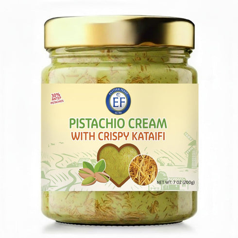 7 oz (200g), (Pack 2), Eastern Feast - Pistachio Cream with Kataifi, of Antep Pistachios with Crispy Kataifi Dough