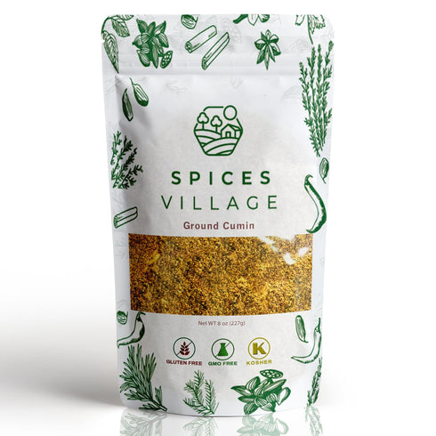 SPICES VILLAGE Cumin Powder (8 oz) - Purely Ground Cumin Seeds, All Natural Fresh Spice, Kosher Certified