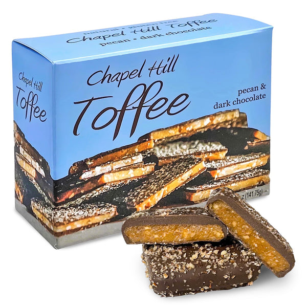 Chapel Hill Pecan and Dark Chocolate Toffee, Natural and Gluten Free, Delicious