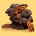 80 5 lb Dark Chocolate Pecan Patties Pieces, Box Dark Chocolate Covered Pecans with Caramel, Pecan Clusters & Turtles