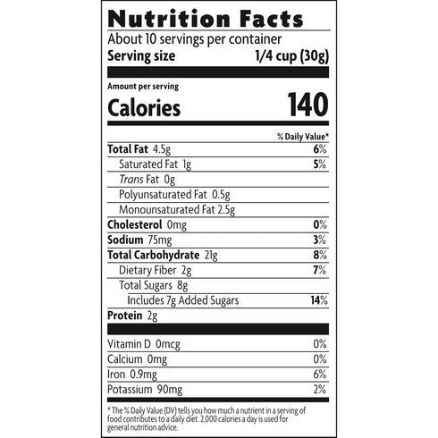 11.5 oz (Pack 2), Love Crunch Organic Double Chocolate Chunk Granola, of Non-GMO, Fair Trade, by Nature's Path
