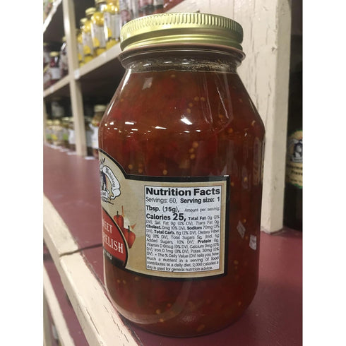 32 oz Amish Wedding Red Sweet Pepper Relish