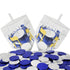 6-Pack 10 60 The Dreidel Company Dreidel Filled with Blue and Silver Hanukkah Chocolate Gelt Coins, Chocolate Menorah