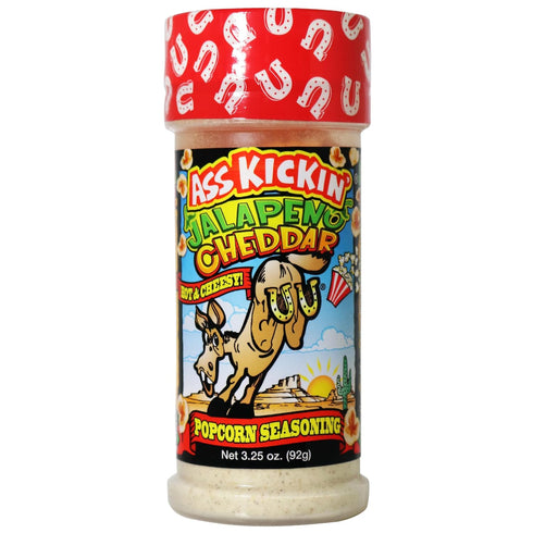 ASS KICKIN' Jalapeno Cheddar Popcorn Seasoning - Great for Gourmet Popcorn or Chicken Wings