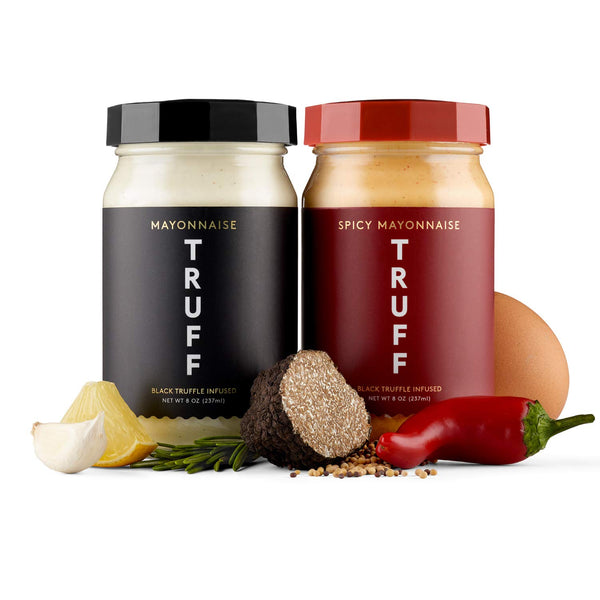 TRUFF Mayo, Gourmet Mayonnaise made with Black Winter Truffles, Sunflower Oil, Cage-Free