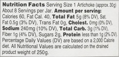 Seggiano 13.4 OZ Roasted Artichoke Hearts