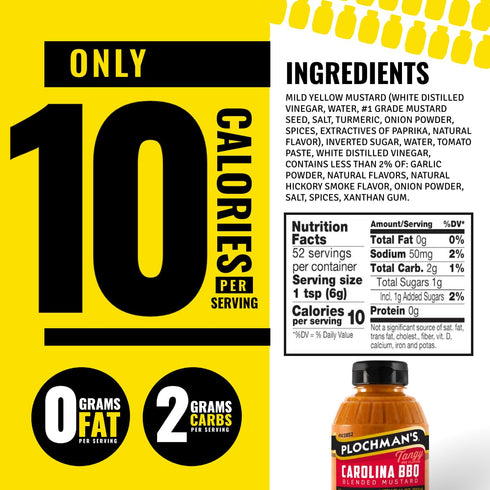 11 oz, Plochman, Carolina BBQ Mustard, Blended Mustard