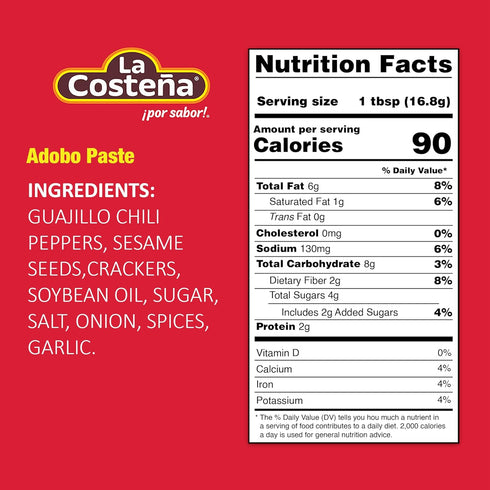 La Costeña Adobo Paste, 8.25 Oz Jar (Pack of 3)